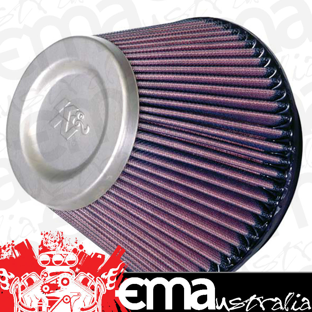 K&N Filters KNRT-4590 Universal Clamp On Filter Suit 6 In 152 Mm 5 In 127 Mm H X 7.5 In 191 Mm Base Od X 4.5 In 114 Mm Top Od