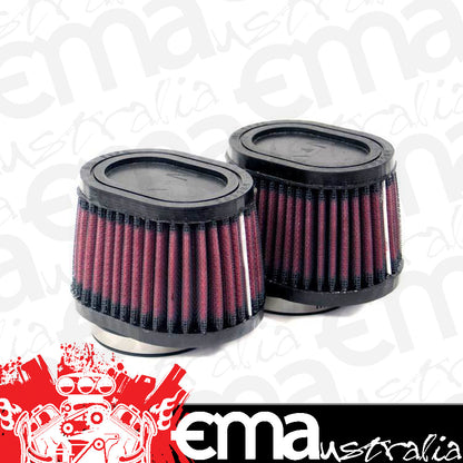 K&N Filters KNRU-0982 Universal Clamp On Oval Tapered Filter 2.125 In 54 Mm High 2.75 In 70 Mm, Base L 4 In 102 Mm X W 3 In 76 Mm, Top L 3.5 In 89 Mm X W 2.5 In