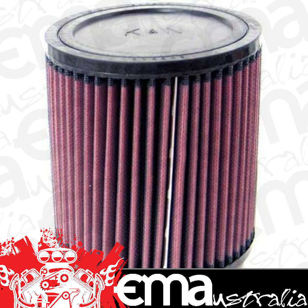 K&N Filters KNRU-1000 Universal Clamp On Filter Suit 2.438 In 62 Mm 6 In 152 Mm H X 5.5 In 140 Mm Od