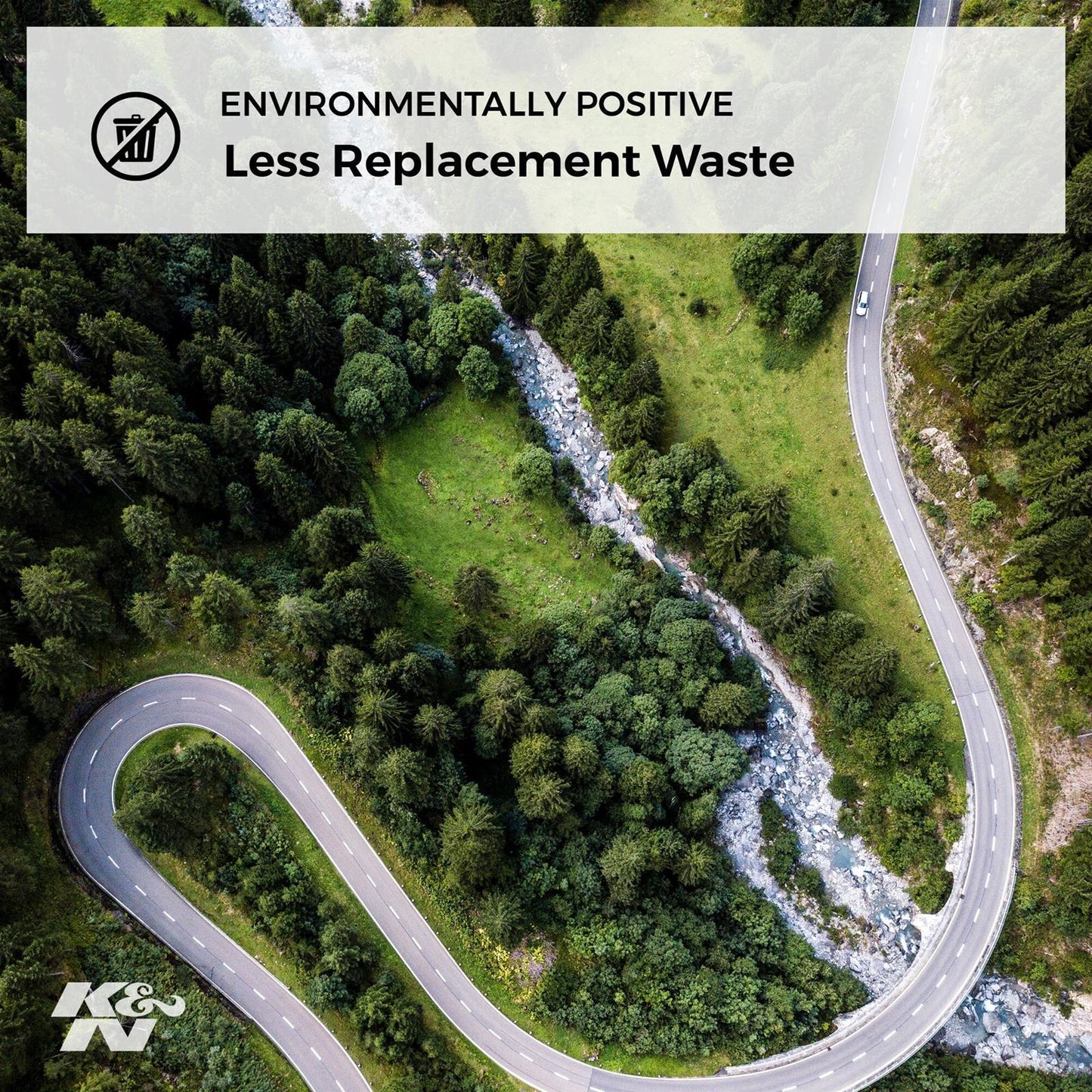 K&N Filters KNRU-1020 6" Clamp-On Tapered Filter