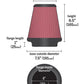 K&N Filters KNRU-1042 Universal Air Filter 6" Flange 6.50" Height 7.50" O.D.