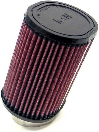 K&N Filters KNRU-1380 Clamp-On 20›‹ô?õ Air Filter Oval 4.5"L X 3.75"W X 6"H Fit 2.438" Neck