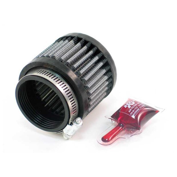 K&N Filters KNRU-1880 Universal Clamp On Filter Suit 2.063 In 52 Mm 2.5 In 64 Mm H X 3 In 76 Mm Od