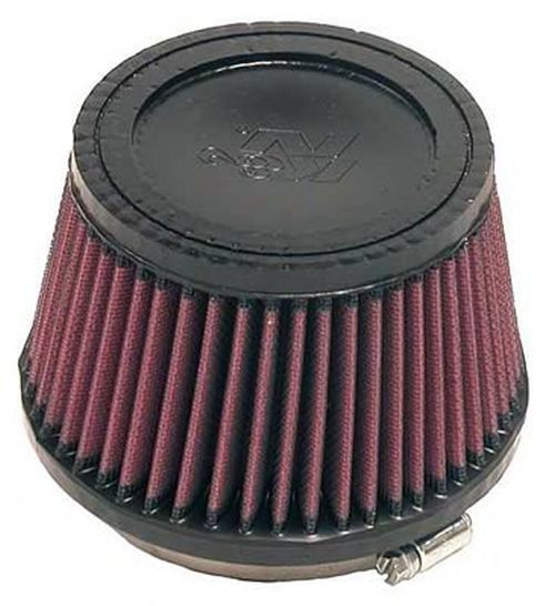 K&N Filters KNRU-2510 Filters Clamp-On Air Filter Tapered 4.375"T X 5.375"B X 3.5"H Fit 4" Neck
