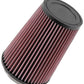 K&N Filters KNRU-2710 Universal Clamp On Round Tapered Filter Suit 3.313 In 84 Mm 6.5 In 165 Mm H X 4.375 In 3.5 In 89 Mm Top Od 4.75 In 121 Mm Base Od