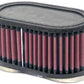 K&N Filters KNRU-2920 Universal Clamp On Filter Suit Dual Flange 2.375 In 60 Mm 3 In 76 Mm H X 6.25 In 159 Mm L X 3.75 In 95 Mm W