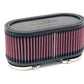 K&N Filters KNRU-2970 Universal Dual Flange Oval Air Filter Dual 2.375" Inlet