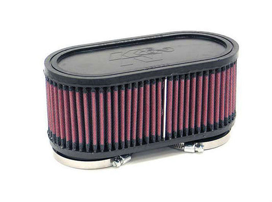 K&N Filters KNRU-2970 Universal Dual Flange Oval Air Filter Dual 2.375" Inlet