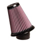 K&N Filters KNRU-5006 Universal Clamp On Filter Suit 2.5 In 64 Mm 5.75 In 146 Mm H X 5.25 In 133 Mm Base Od X 2.5 In 64 Mm Top Od