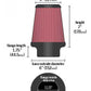 K&N Filters KNRU-5100 Performance Filters Universal Air Filter Element Conical 3.12" Flange 7.00" Height 6.00" O.D