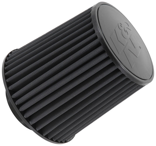 K&N Filters KNRU-5171HBK Black Universal Round Tapered Clamp On Filter Suit 4" 102Mm 8"203 Mm H X 8" 203 Mm Base Od X 6.625" 168 Mm Top Od