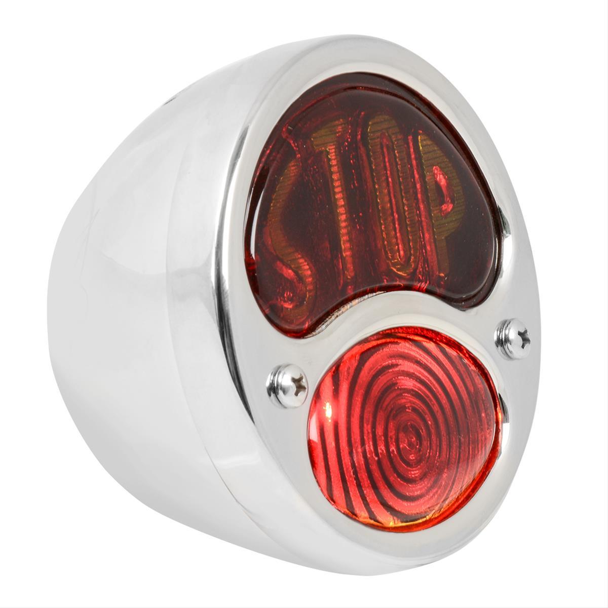 KNS Accessories KNS-KA0037 Kns Ford Model A 1928-31 Duolamp Tail Light w/ Amber Stop Red Lens (each)