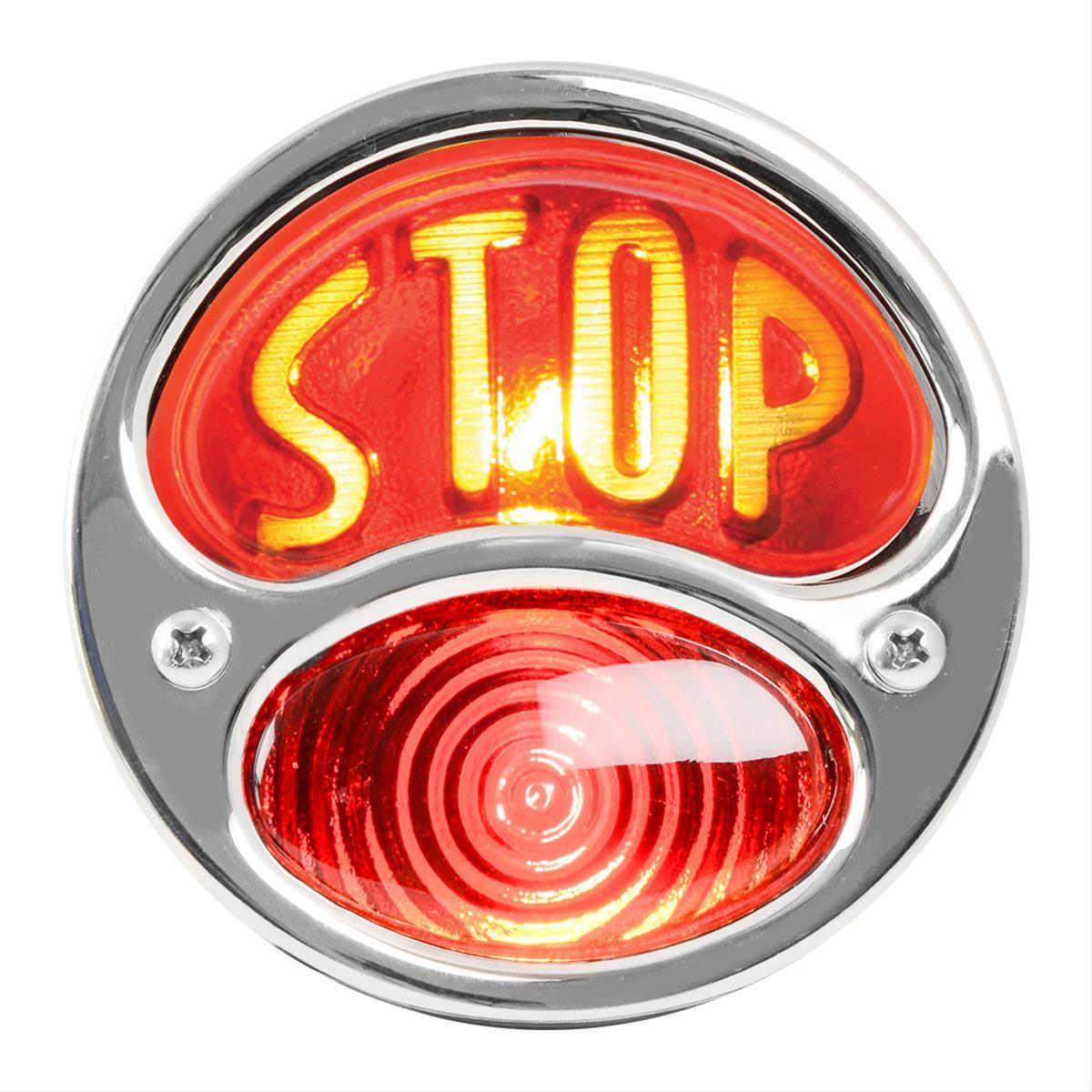 KNS Accessories KNS-KA0037 Kns Ford Model A 1928-31 Duolamp Tail Light w/ Amber Stop Red Lens (each)