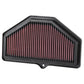 K&N Filters KNSU-7504 Replacement Motorcycle Air Filter Suit 2004-2005 Suzuki Gsxr600, Gsxr750