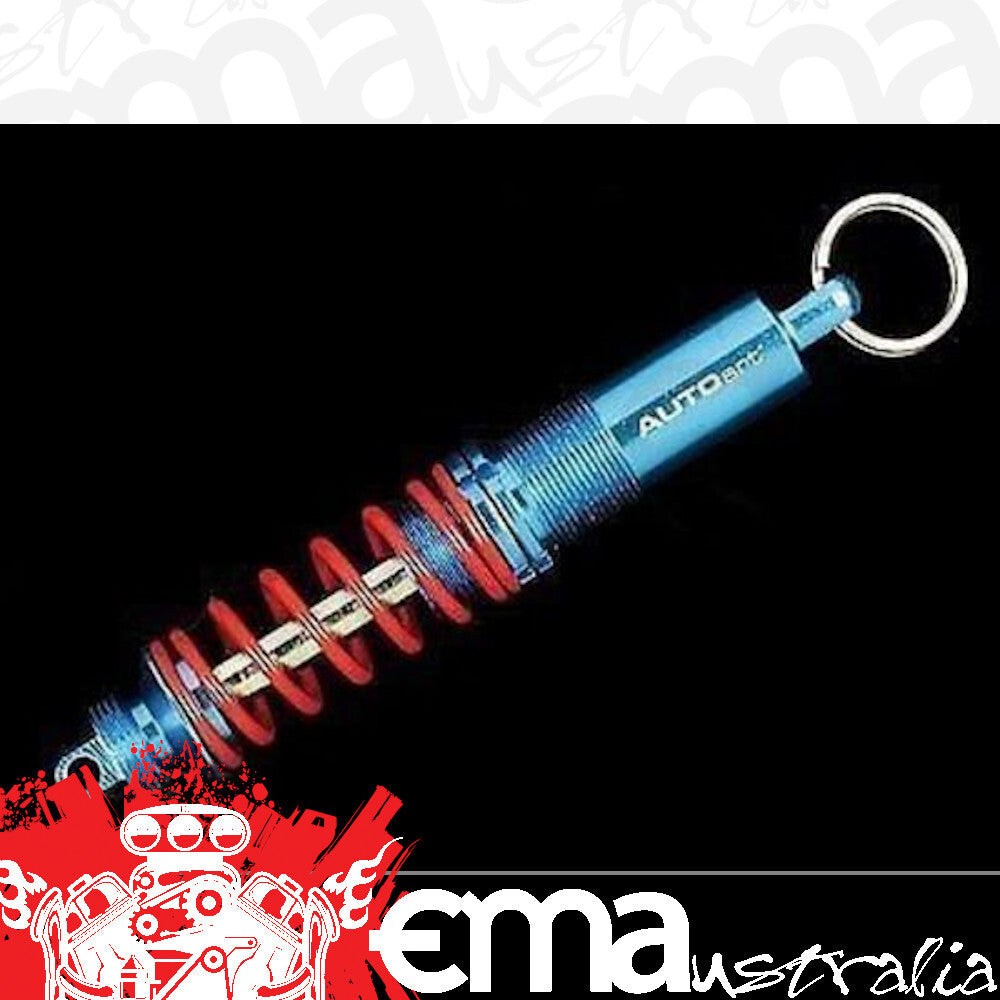Engine Master Australia KR40183 Autoart Design Coil Over Shocker Ball Point Pen Keyring 3-3/8" Long Blue