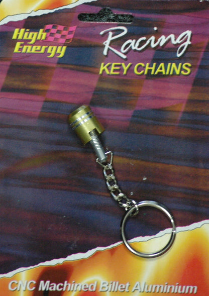 High Energy Racing KR6650G Key Ring Aluminium Piston Gold Anodised