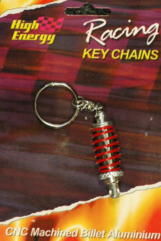 High Energy Racing KR6652R Key Ring Aluminium Shock Absorber Silver/Red