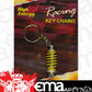 High Energy Racing KR6652Y Key Ring Aluminium Shock Absorber Silver/Yellow