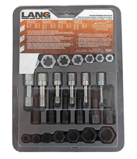 Lang Tools LAG-2581 Thread Restorer Set 26-Piece Set