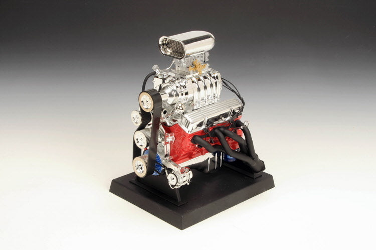 Liberty Classics LC84035 1:6 Scale Die-Cast Metal Chev Blown Hot Rod Engine 6" High X 6.5" Wide X 5" Dia.