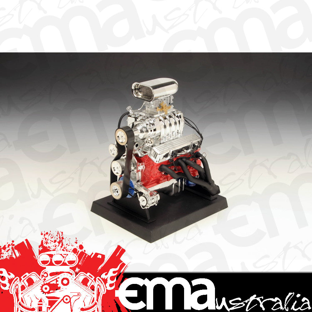 Liberty Classics LC84035 1:6 Scale Die-Cast Metal Chev Blown Hot Rod Engine 6" High X 6.5" Wide X 5" Dia.