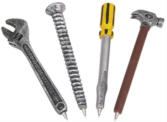 Engine Master Australia LIN-BPN125-1 Man Cave Novelty Hand Tool Pens - Hammer Screwdriver Screw Spanner