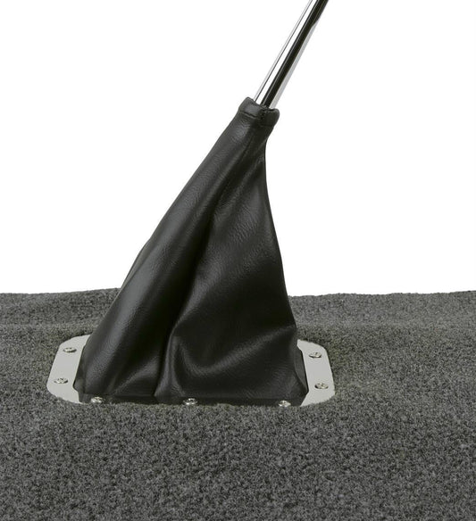 Lokar LK-70-FMB   Rectangular Shifter Boot & Ring Polished S/Steel Trim Ring