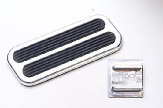 Lokar LK-BAG-6092  Accelerator Pedal Pad  Billet Alloy/Rubber Suit '67-'69 Camaro