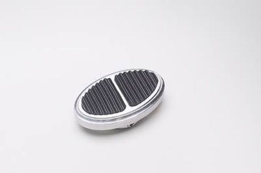 Lokar | LK-BAG-6109 | Oval Dimmer Switch Cover Brushed Alloy W/ Rubber Inserts