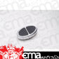 Lokar LK-BAG-6109  Oval Dimmer Switch Cover Brushed Alloy W/ Rubber Inserts