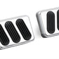 Lokar LK-BAG-6121  Clutch & Brake Pedal Pads  Brushed Alloy Suit 64-70 Mustang