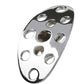 Lokar LK-BAG-6152  Lakester Steel Brake/Clutch Pedal Pad Chromed Drilled