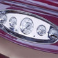 Lokar LK-BDI-9104 Oval Dash Insert 5 Gauge - Polished Billet Aluminium Suit Vdo Auto Meter Street Rod Series & Ford Motorsport Gauges