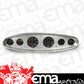 Lokar LK-BDI-9118  6 Gauge Oval Dash Insert 3-1/8" & 2-1/16"Polished Billet Alloy