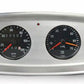 Lokar LK-BDI-9118  6 Gauge Oval Dash Insert 3-1/8" & 2-1/16"Polished Billet Alloy