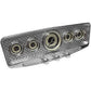 Lokar LK-BDI-9138  Goolsby Edition Dash Insert  Accepts 3-1/8" & 2-1/16" Gauges