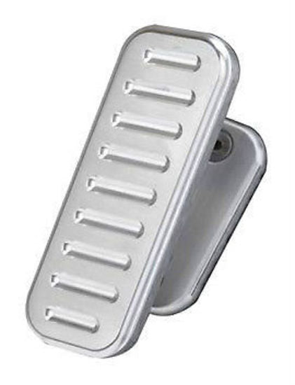 Lokar LK-BFR-6115  Rectangular Foot Rest Brushed Ball-Milled Billet Aluminium