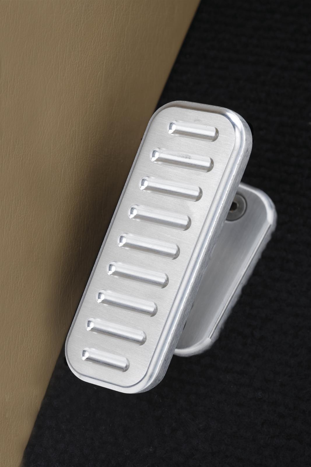 Lokar LK-BFR-6115  Rectangular Foot Rest Brushed Ball-Milled Billet Aluminium