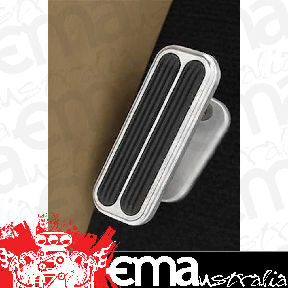 Lokar LK-BFR-6116  Billet Brushed Aluminium Foot Rest Rectangular 1.5"X4"