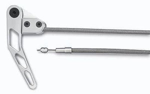 Lokar LK-CHT-1300HT  Hood & Boot Release Cable Kit L/Hand Brushed S/Steel