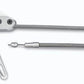Lokar LK-CHT1300HTRH Combination Hood & Boot Release Cable Kit - Brushed Right Hand Stainless Steel Housing