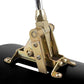 Lokar LK-CO400BM   4 Ft. Cable Operated Automatic Transmission Shifter Th400 Detent 16" Single Bend Chrome Stick 3/8-24" Brushed Mushroom Knob