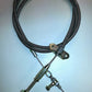 Lokar LK-EC-80JAGHT  Floor Mount Jag Hand Brake Cable Kit 96" Long S/S Housing