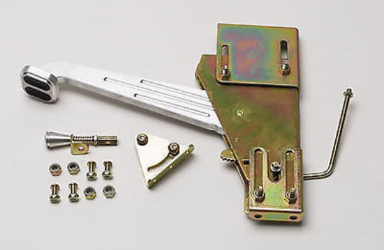 Lokar LK-EFB-9001  Under Dash Foot Operated Park Brake F/W Mount Brushed Alloy