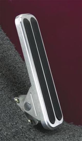 Lokar LK-FMG-6098 Eliminator Floor Mount Accelerator Pedal W/ Rubber - Brushed Billet Aluminium