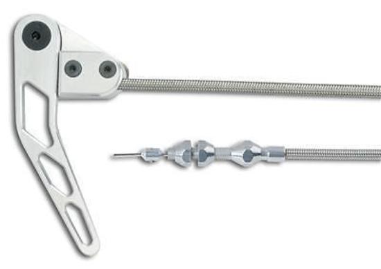 Lokar LK-HR-1100HT  Bonnet Release Cable Kit Lhs Brushed S/Steel & Billet Alloy