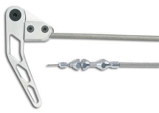 Lokar LK-HR-1100HT  Bonnet Release Cable Kit Lhs Brushed S/Steel & Billet Alloy