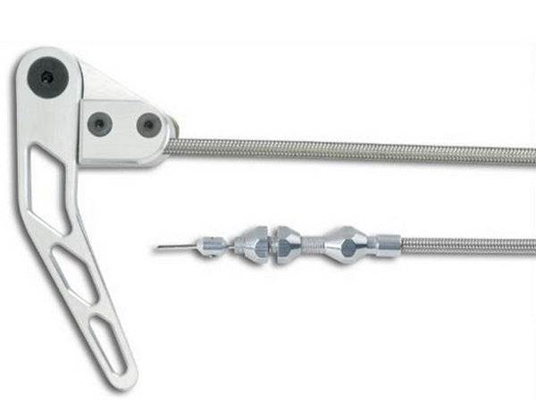 Lokar LK-HR1100HTRH Bonnet Release Cable Kit Right Hand Braided Stainless Steel Housing - Brushed Lk-Hr1100Htr/H