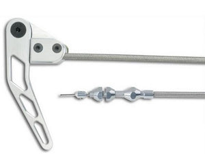 Lokar LK-HR1100HTRH Bonnet Release Cable Kit Right Hand Braided Stainless Steel Housing - Brushed Lk-Hr1100Htr/H