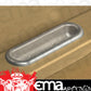 Lokar LK-IDP-2004   Oval Arm Rest Door Pull Brushed Billet Aluminium Pair